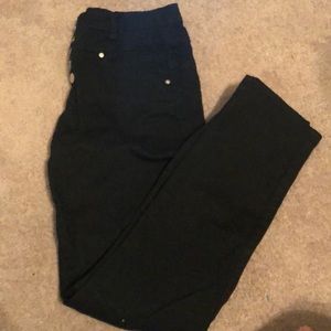Delia’s Black High-waisted Skinny Jeans